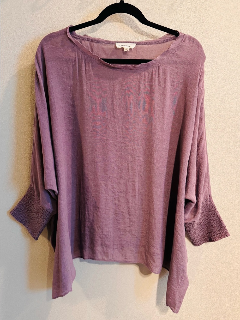 eesome Lavender Relaxed Pullover Blouse